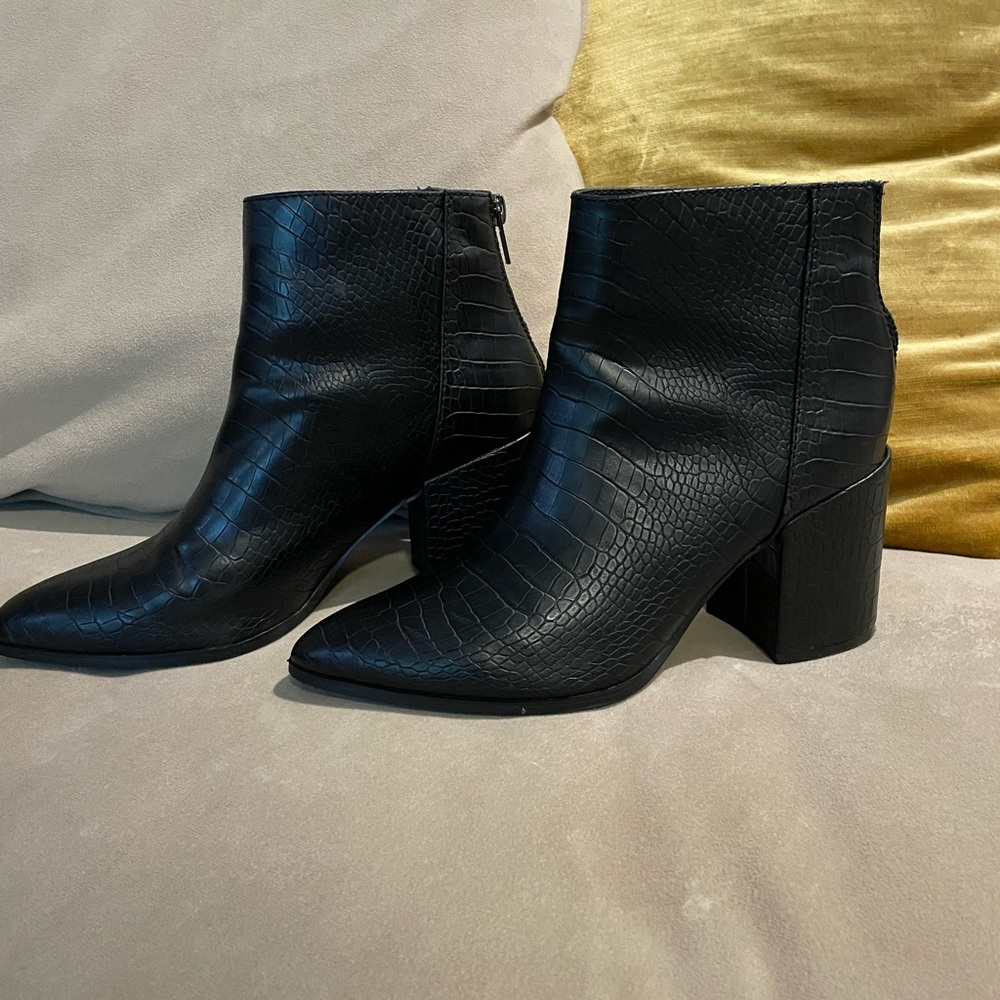 Steve Madden Snakeskin Booties